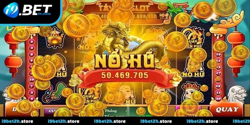 Giao diện slot hiển thị các quyền lợi và thông tin hỗ trợ